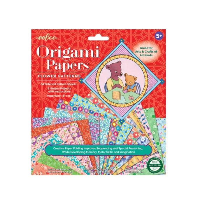 eeboo Origami Papers Flower Patterns