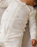 Quincy Mae - Zip long-sleeve Sleeper - Farm