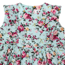 Korango | Hand Smocked Floral Dress-Aqua  RRP $62.99
