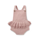 Aster & Oak - Rosette Ruffle Knit Romper