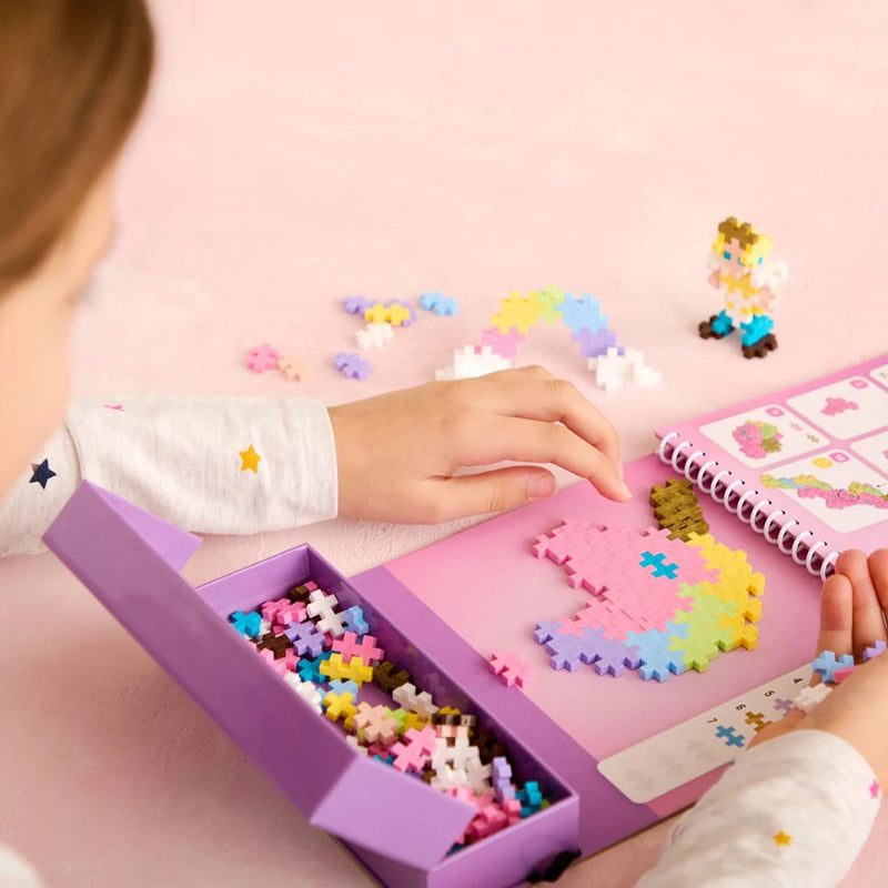 Plus-Plus - Activity Pad - Puzzle by Number - Fairy Tale Unicorns