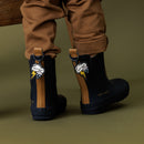 Pretty Brave I Puddle Boot - Indigo with Tan