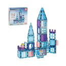 PicassoTiles 72pc Magnetic Tiles Winter Ice Castle Set