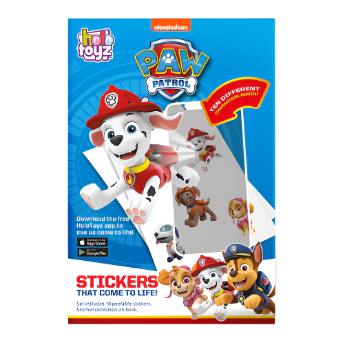 HoloToyz | Paw Patrol Augmented Reality Stickers 10 Pack