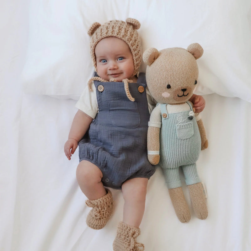 Aster & Oak | Flint Blue Muslin Playsuit