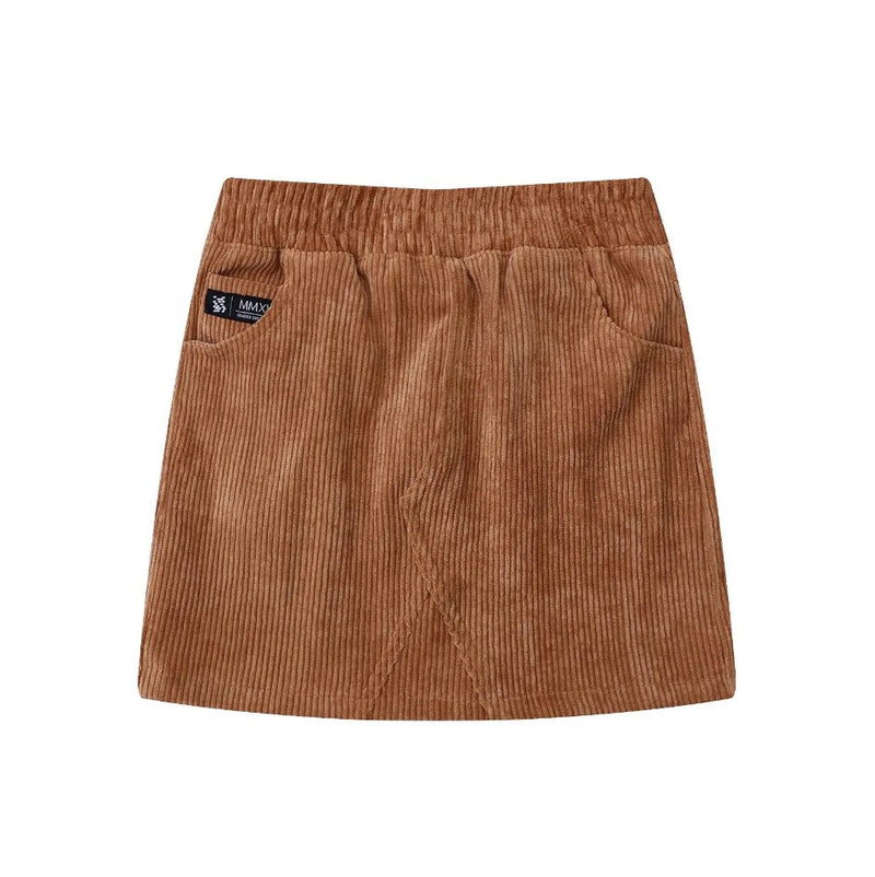 Cracked Soda | Piper Cord Skirt - Cinnamon