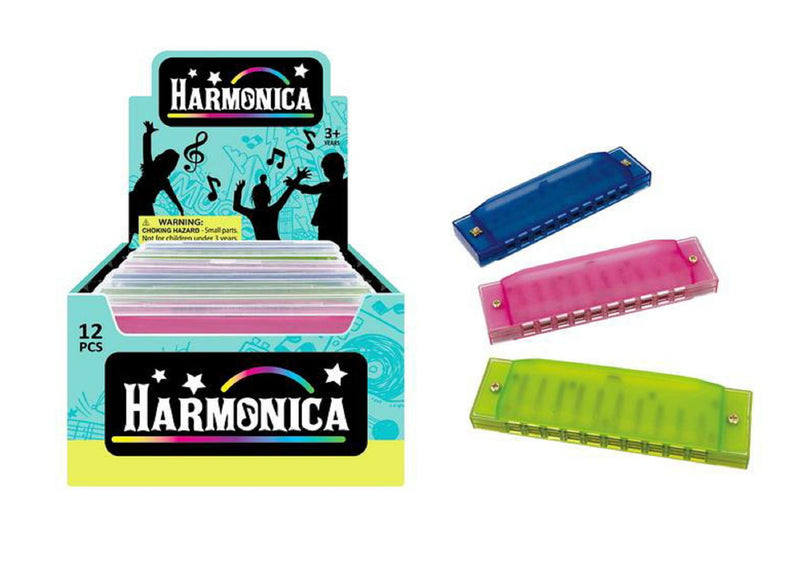 Plastic Harmonica (asst colours)