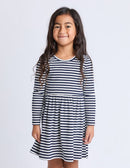 Alexis Rib Dress | Navy | Eve Girl