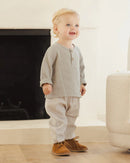 Quincy Mae | Woven Pant-Blue Gingham