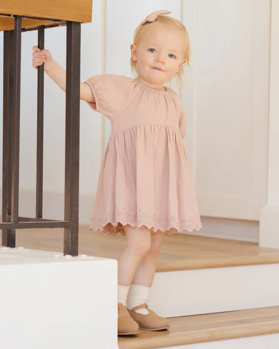 Quincy Mae  | Bella Dress-Rose