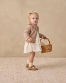 Quincy Mae | Tiered Jersey Dress Bunnies - Ivory