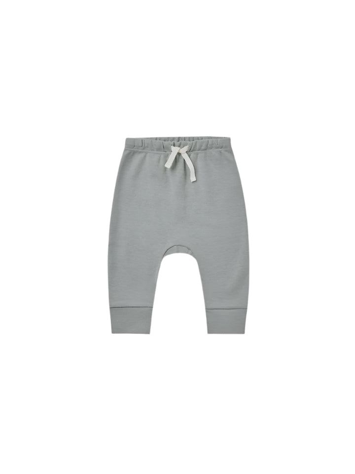 Quincy Mae |  Drawstring Pant Dusty Blue