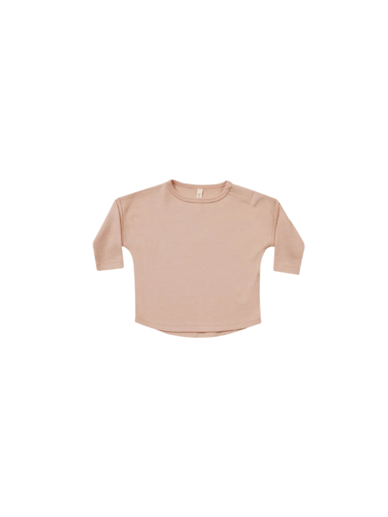 Quincy Mae | Long Sleeve Tee - Blush Pink