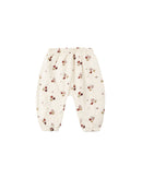 Quincy Mae | Woven Pant Apples - Natural