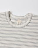 Quincy Mae | Jersey Bodysuit, 2 Pack Squirrel - Cloud Stripe
