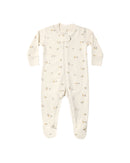 Quincy Mae | ZIP Long Sleeve Sleeper Footie - Pears