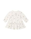Quincy Mae | Tiered Jersey Dress Bunnies - Ivory