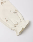 Quincy Mae | Tiered Jersey Dress Bunnies - Ivory