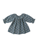 Quincy Mae | Long Sleeve Isla Dress -Blue Floral