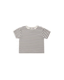 Quincy Mae | Boxy Tee Vintage Stripe - Midnight