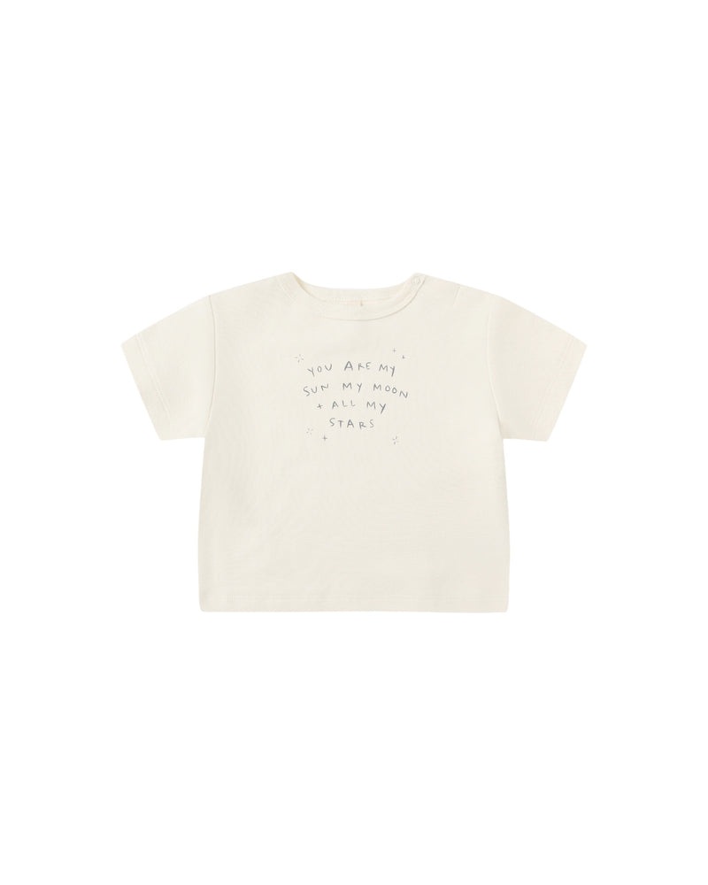 Quincy Mae | Boxy Tee Sun, Moon & Stars