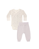 Quincy Mae | Side Snap Bodysuit + Pant Set - Floret