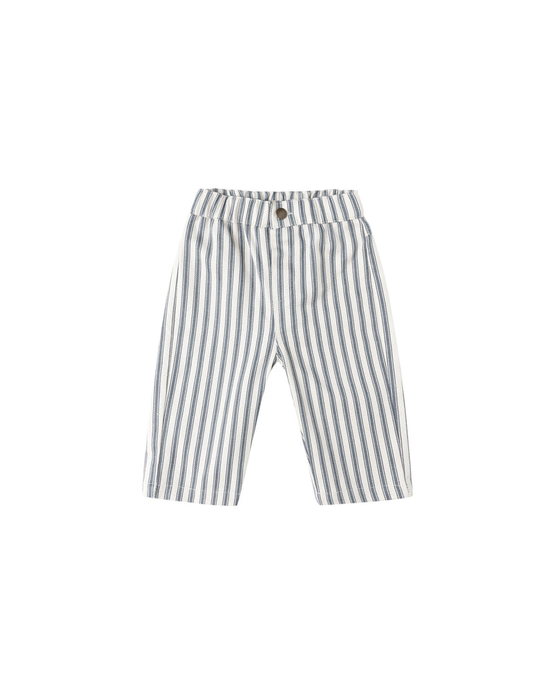 Quincy Mae | Grayson Pant-Ocean Pinstripe