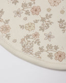 Quincy Mae | Jersey Snap Bib, 2 Pack Floral Vine- Dusty Rose