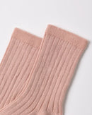 Quincy Mae | Socks Set Natural - Dusty Rose