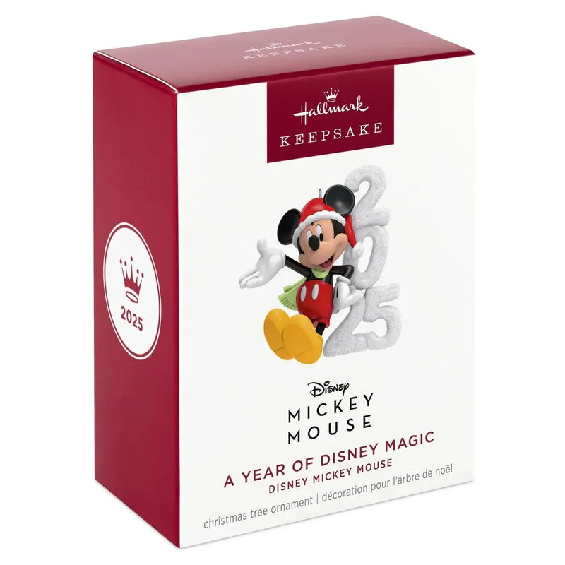 2025 Hallmark Keepsake Ornament - Disney Mickey Mouse A Year of Disney Magic