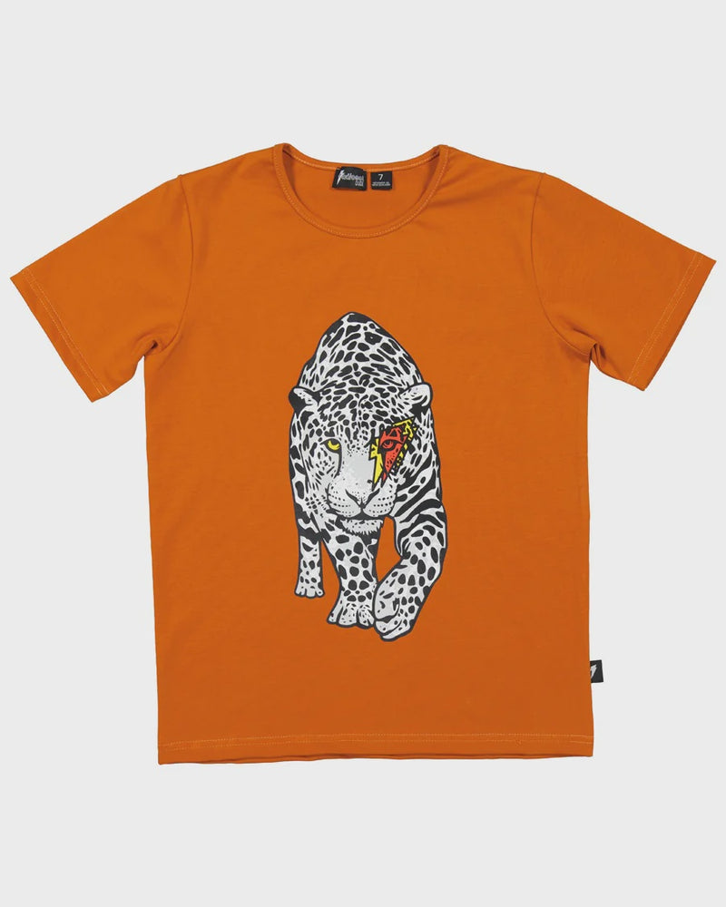 Radicool Kids | BOLT LEOPARD TEE IN RUST