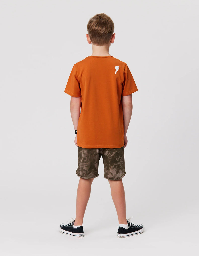 Radicool Kids | BOLT LEOPARD TEE IN RUST