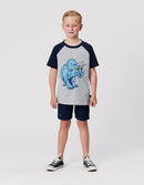 Radicool Kids | Rad Dino Raglan Tee