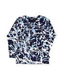 Radicool Kids | Blue Splatter  Long sleeve Tee