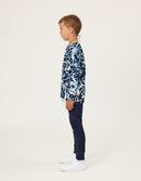 Radicool Kids | Blue Splatter  Long sleeve Tee