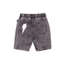 Radicool Dude | Acid Wash Black Denim Shorts