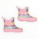 Korango | Glitter Rainbow Short Gumboot Pink