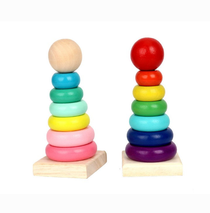 Rainbow Tower - Small - Rainbow or Pastel