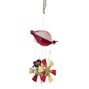 Wooden Hanging Bouncer - Hot Air Balloon - Red