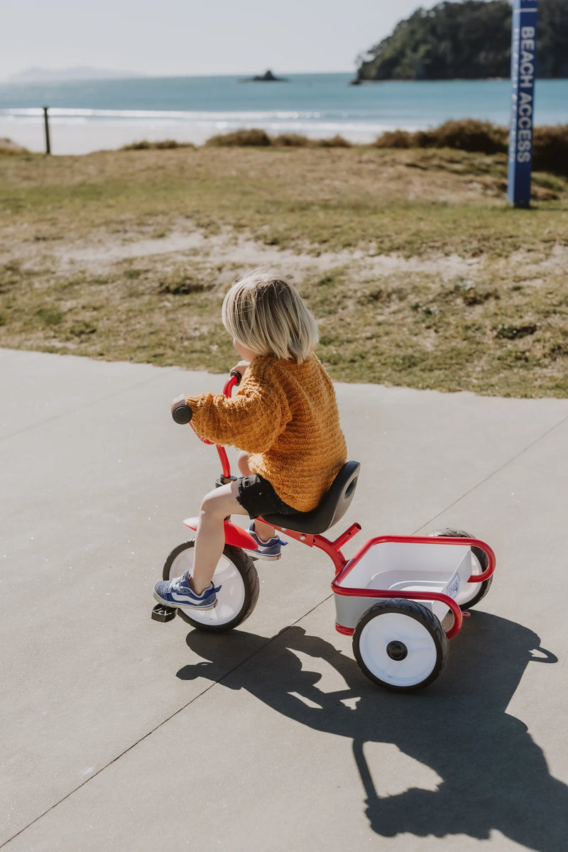 Tri-ang 2.0 Tuff Trike  with Push Bar -Red