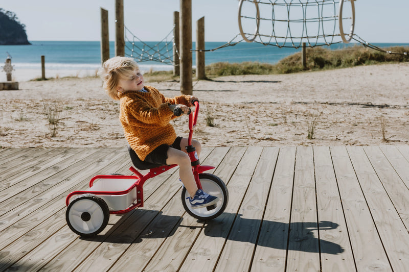 Tri-ang 2.0 Tuff Trike  with Push Bar -Red