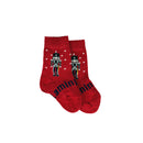 Lamington | Merino Wool Crew Socks Baby | Red Nutcracker