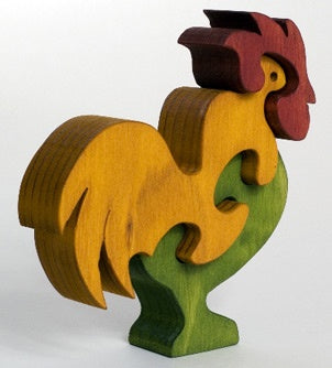 Tarata | Wooden  Rooster - Colour