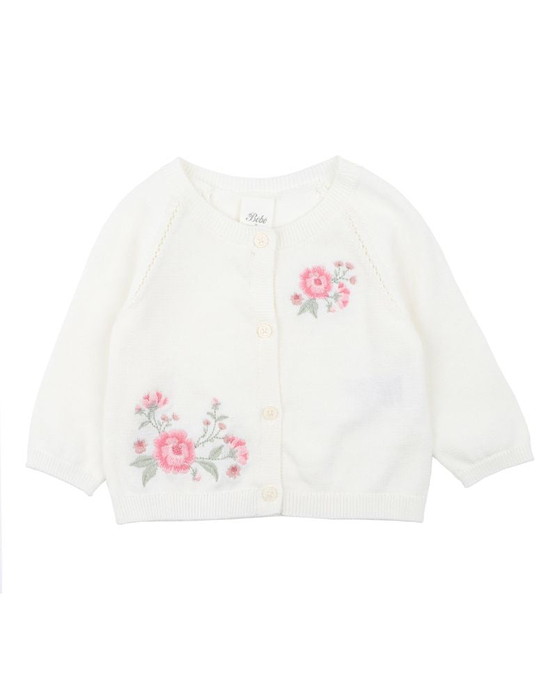 Bébé | Evie Embroided Knitted Cardigan