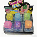 Glitter Cube Squeeze  - Size 5cm  A00938