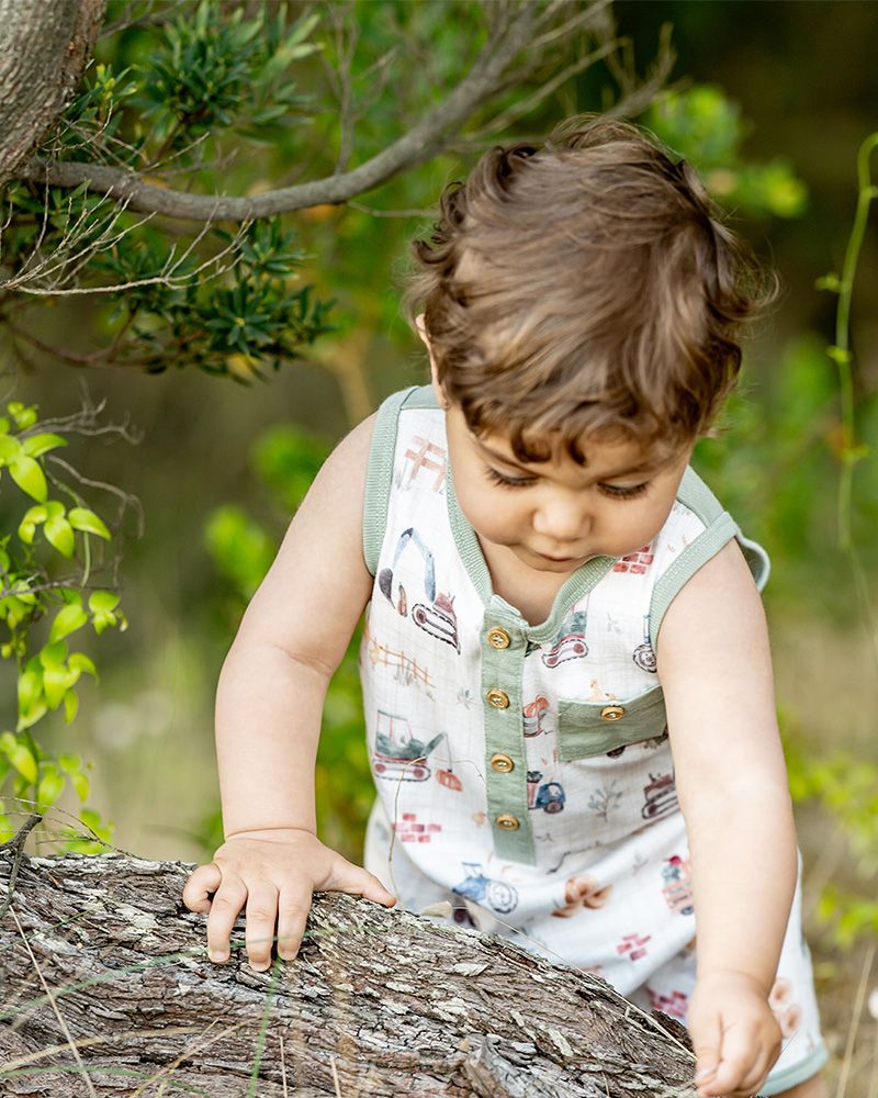 Bébé Baby | Clayton print Sheep Romper
