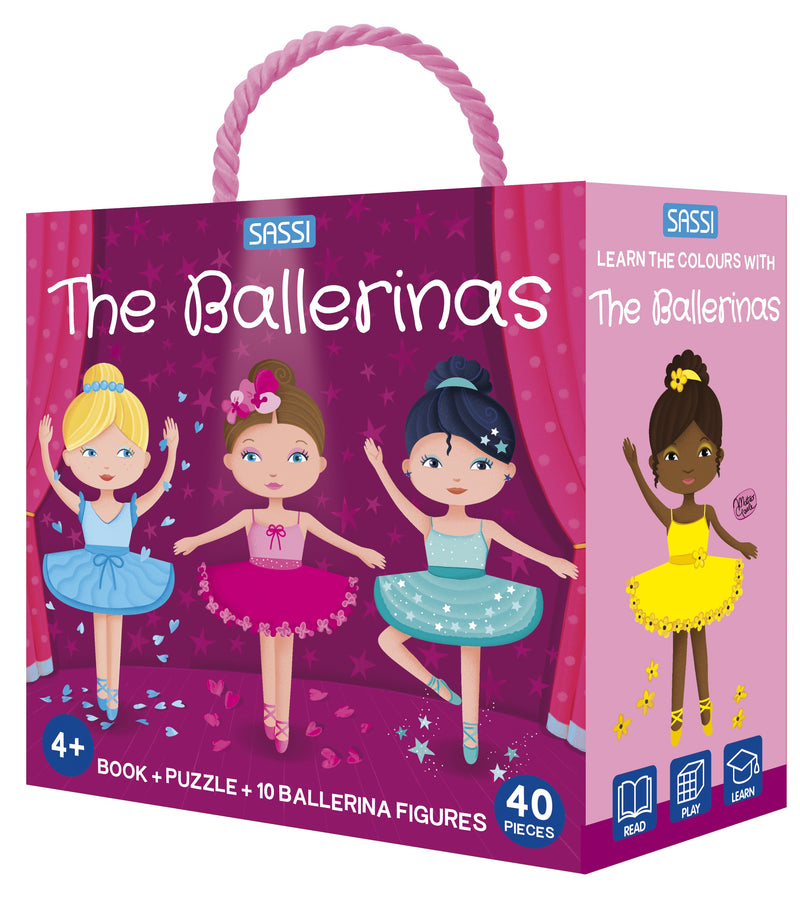 Sassi 3D Puzzle and Book Set - Learn Colours Ballerina