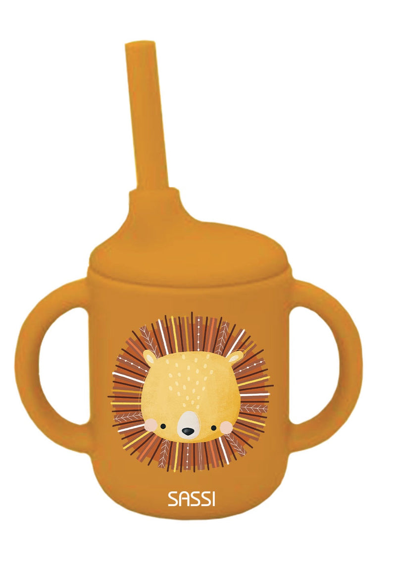 Sassi Silicone Sippy Cup Set - Chompy the Lion