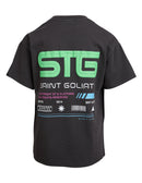 St Goliath | Turntable Tee -Washed Black (8-14yrs)