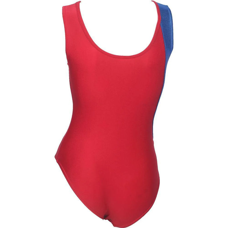 SGY113-3  Adult leotard Red/Navy